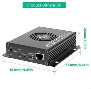 M.2 Module to 2.5Gbps RJ45 Ethernet Corded Lan Adapter With Fan 4 Antennas Support RM520N-GL RM510Q-GL RM500Q-GL