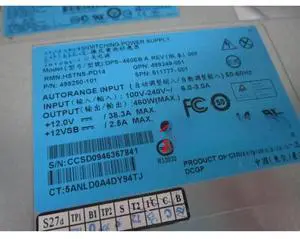 For ML360G6/7 380G6/7 Power Supply 511777-001 499249-001 1pcs