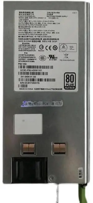 For C220 M3 UCSC-PSU-450W 341-0496-01 DPS-450AB-1 A Power Supply
