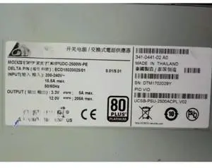 For 341-0441-01 UCSB-PSU-2500ACPL AHF-2DC-2500W-PE Power Supply 1pcs