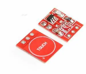 10PCS/LOT TTP223 Touch button Module Capacitor type Single Channel Self Locking Touch switch sensor 10PCS/LOT TTP223 Touch button Module Capacitor type Single Channel Self Locking Touch switch sensor
