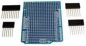 10PCS/LOT Prototype PCB Expansion Board For UNO R3  ATMEGA328P Shield FR-4 Fiber PCB Breadboard 2mm 2.54mm Pitch