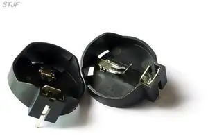 10pcs DIP CR2032 2032 Button Cell Coin Holder Socket Case Black,ICs&
