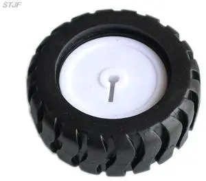 N20 D-hole 43MM Rubber Wheel Suitable For Motor D Shaft Tire Car Robot DIY Toys Parts