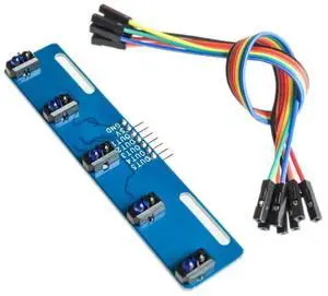 5Channel TCRT5000 IR Photoelectric Switch Barrier Line Track Module Infrared Obstacle Avoidance Sensor For DIY
