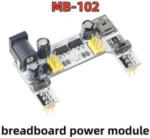 breadboard power module MB-102 dual channel 5/3.3V output DC voltage regulator