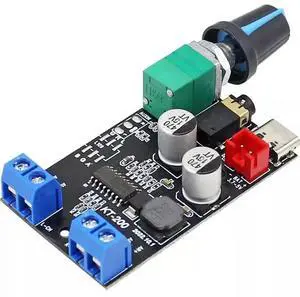 Rechargeable lithium digital amplifier board 3.7-5V stereo dual channel 2 * 20W high-power DIY desk speaker