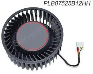 Well Tested Cooler DC12V 1.20A 75mm Four Pins Cooling Fan PLB07525B12HH For RX Vega 56 8GB /RX Vega 64 8GB Video Card Fan