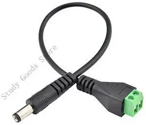 DC5.5x2.1mm Power Cord for LED Strips CCTV Camera Solar Panel NoSolder Need