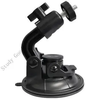 360 Degree Rotatable Dashcam Mount with Strong Suction Cup 1/4 Screw for Car Video Recorders Cameras