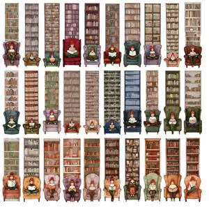 30 Sheets Reading Bookmarks Simple Book Markers Creative Page Marker Bookcase Bookmarks Gift for Students Book Lovers