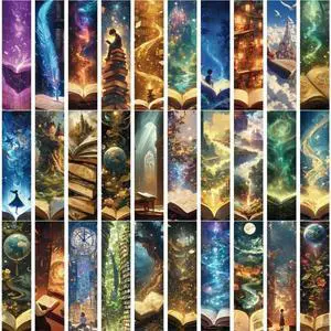 30 Sheets/Set Fantasy Reading Bookmarks Creative Page Marker Reading Supplies