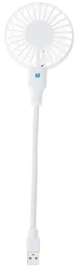USB Desk Fan Adjustable Bendable Neck Designs 1 Speed Quiet for Home Office