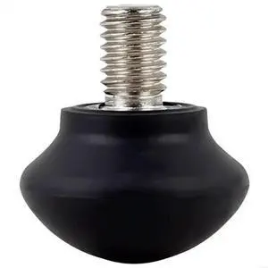 Universal Rubber Feet Spikes for Tripods and Monopods with 3/8" Thread Stainless Steel and Silicone Construction