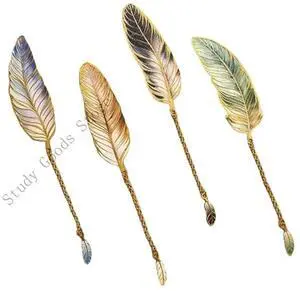 4 Pcs Metal Bookmarks Retro Bookmarks Reading Bookmarks Page Marker