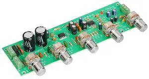 BY-08 HiFi Preamplifier Board Bass Mid Treble Balance Volume Adjustable Preamp Board with Tone Control