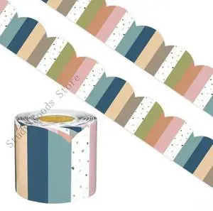 15.2m Colorful Bulletin Border Trim Adhesive Bulletin Board Borders Border Sticker Bulletin Board Decorations