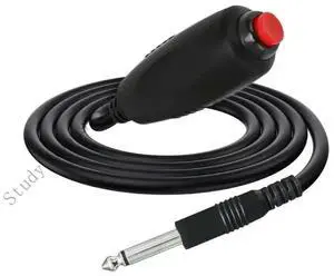 Nurse Call Button Cable 6.35mm Nurse Call Cord Universal Replacement Emergency Alert System for Hospital Bed Accessories
