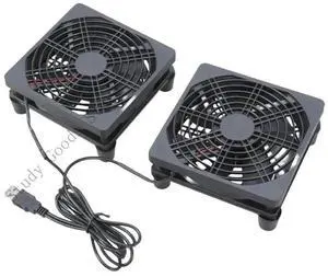 12025mm USB Cooling Fan Double Fan For Electronics Cooling Radiator Oil Bearing