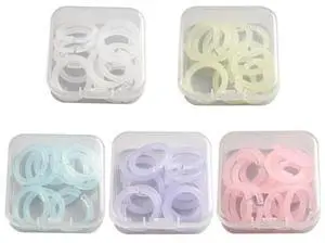 100Pcs Colorful Binder Rings 15mm Diameter Book Rings Detachable Binder Rings