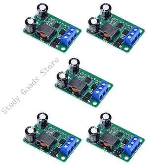 5PCS Adjustment Step Down Power Supply Module 24V 12V to 5V 5A 5A Output Small Size for Electronic Projects
