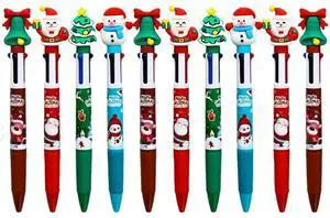 4 Color-in-1 Ballpoint Pen Retractable Ballpoint Pen Stocking Fillers