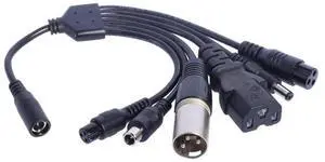 1 to 6 5.5x2.1mm Charging Connectors Cable 5521 Female to 8016 Male and 5.5x2.5