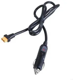 XT60 Female to Car Male Plug Adapter Cable 12V/24V Compatible For Drones Solar Panel and Outdoor Power Supply