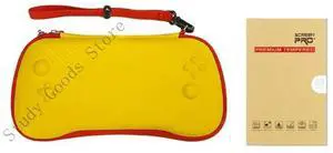 Carrying Pouches Shockproof Storage Case Organizers with Tempered Glass Screen Protector Suitable for RG557 Game Console