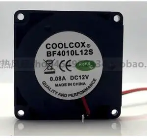 Cooling Fan For COOLCOX BF4010L12S Turbo Wind Cooler Fan 12V 0.08A 4010 4cm 40*40*10MM