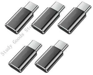 5Pieces Lighting to USB C Adapter for Phone 15/16 Tablets Pad Switches Enables Charging and Data Transfer Aluminum