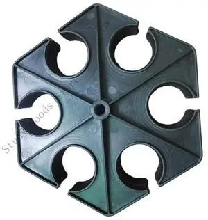 Multipurpose Mic Stand Accessory Hexagonal Shockproof Base Sponge Lining Compatible for Various Microphone Models