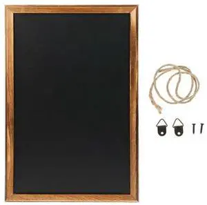 Rectangle Hanging Wooden Message Blackboard Chalkboard Wordpad Sign Kids Board For Restaurant, Bar, Office, home
