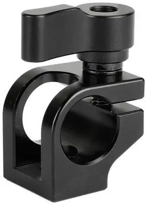 Versatile 15mm Rod Mount 15mm Tube Clamp Adapter for Camera Rig Rabbit Cage Equipment Easy Locking with Black Knob