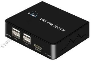 USB KVM HDTV Switcher Splitter Box 2 PC Sharing USB Devices Switcher Box For PC Computer Printer Keyboards Mouse