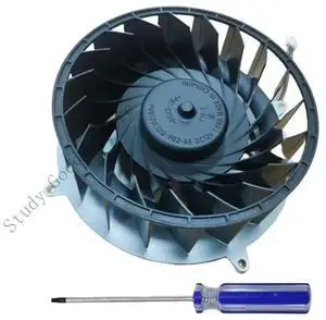 Internal Cooling Fan for Slim Host 19 Leaves 12V 1.69A Replacement Cooling Fan Console Heatsink with Screwdriver
