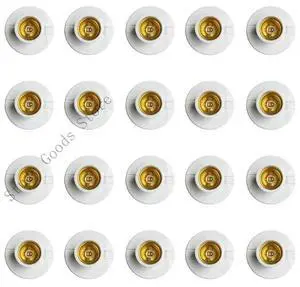 E27 Screw Lamp Stand Light Bulb Holder Socket With Circuit Designing For Quick Setups In Any Room Decoration 20pcs
