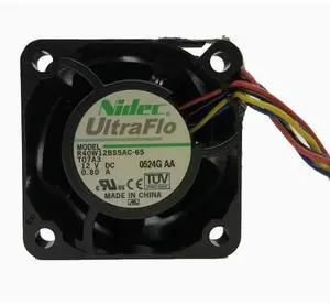 Cooler Fan for Nidec R40W12BS5AC-65 12V 0.80A CSE-815 Fan-0086L4 Server Cooling Fan
