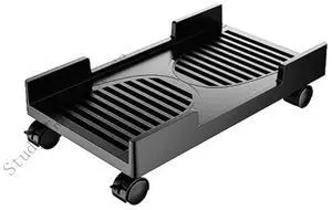Computer Tower Mount with Integrated Heat Vents and Side Panel Stable Support