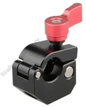 15mm Single Rod Clamp Adapter 1/4inch-20 3/8inch-16 Thread For DSLR Camera
