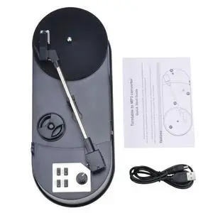EZCAP613P Record Player with USB MP3 Conversion Capability and Internal Speakers 33/45RPM