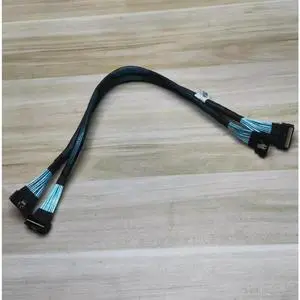 Slim SAS LP SFF-8654 8i Straight To Curved Head Data Cable 04052519-001