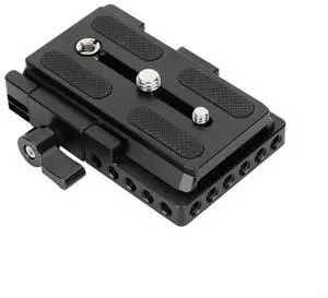 Lengthened Quick Release Plate Base Multiple 1/4 3/8 Screw Holes 360 Degree Wingnut Expanding Photography Accessories