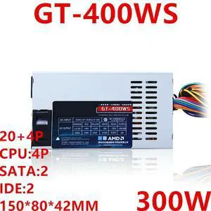 PSU ForSpeedCruiser NAS Mini Small 1U K39 Rated 300W Peak 400W Power Supply GT-400WS