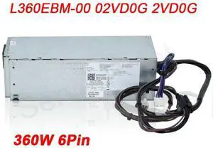 Power Supply L360EBM-00 02VD0G 0VM8KR H360EGM-00 For 3080 7080 7071 7070 3050 5050 7050 3250 3665 3660 3669 3667 3668 360W
