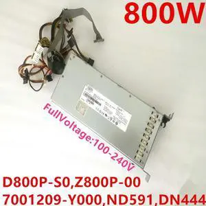 Almost UnusedPSU For PowerEdge 1900 800W Power Supply D800P-S0 Z800P-00 7001209-Y000 0ND591 ND444 DPS-800JB A