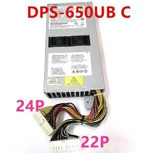 AlmostPSU For DELTA 1U 24PIN+22PIN 650W Power Supply DPS-650UB C