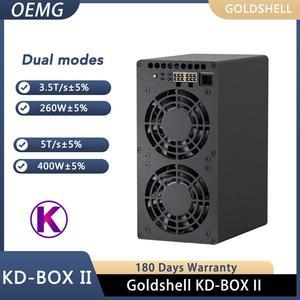 Goldshell KD Box II Miner KDA Kadena Dual Modes 35T 260W or 5T 400W ASIC with 110V240V 750W PSU and Cord