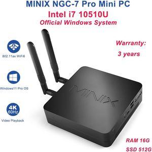 MINIX NGC-7 Pro 10th Gen Intel i7 10510U(up to 4.90GHz) 16GB-RAM 512GB-SSD Gaming mini pc Official Genuine Windows System for Home Office Mini Computer