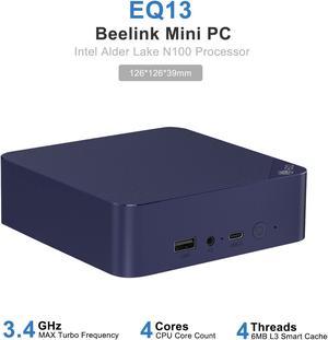 Beelink Mini PC EQ13, Intel Alder Lake N100(up to 3.4GHz,4C/4T), RAM-16GB S...